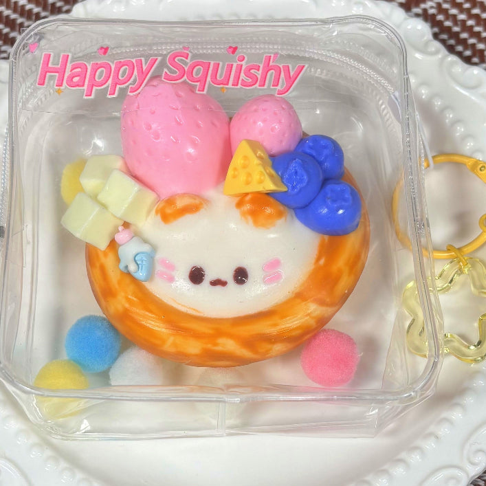 Egg tart cat taba squishy